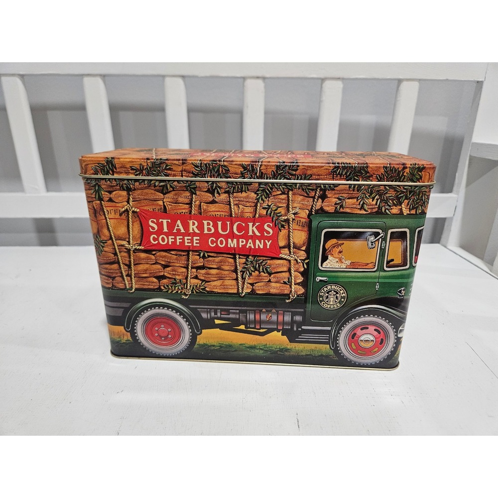Starbucks Coffee Limited Edition Illustrated Decorative Tin Box Made in England